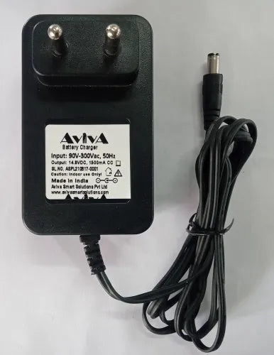 Aviva ABS Plastic 14.5V/1.5A AC-DC Adapter, Black, 90-300 V Ac
