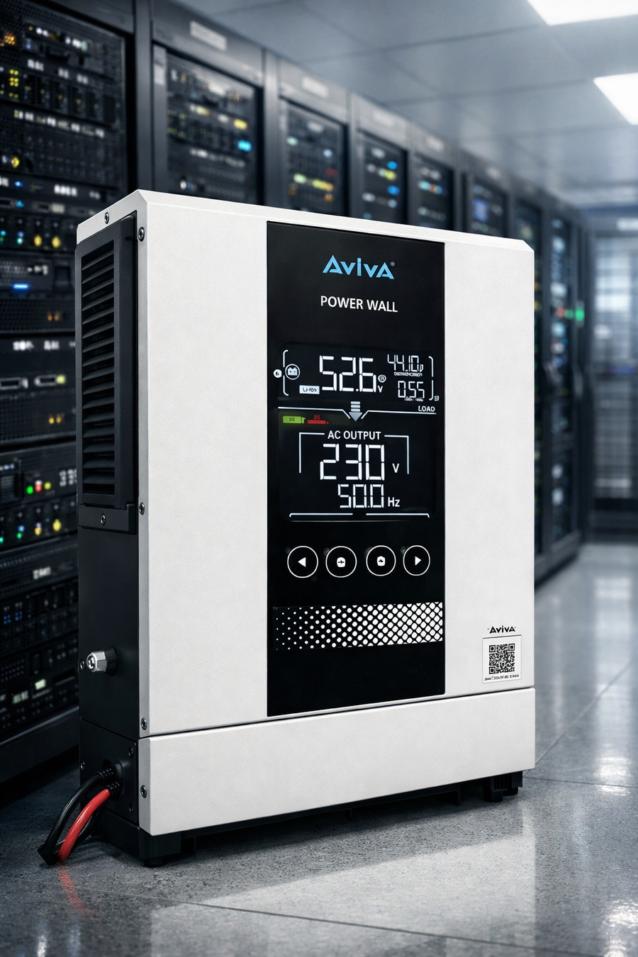 Aviva Single Phase ON-Grid Inverter 5 KW  Lithium Solar UPS POWER WALL – AM5000VA with 51.2V,90AH LiPo4 Battery