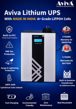 Aviva Lithium AC UPS POWER WALL  – AM1000VA with 12V,75AH LFP Battery