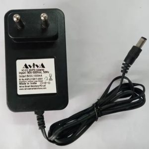 Aviva ABS Plastic 5V/1A AC-DC Adapter, Black, 90-300 V Ac