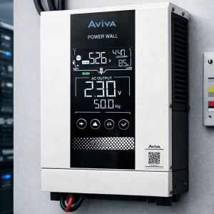 Aviva Single Phase ON-Grid Inverter 3.6KW  Lithium Solar UPS POWER WALL – AM3600VA with 25V,90AH LiPo4 Battery